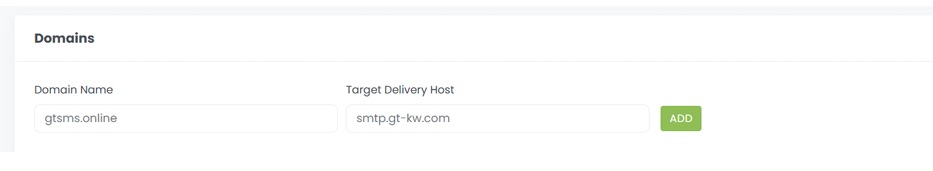 Add Domain