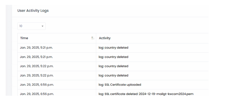 Health Check Logs