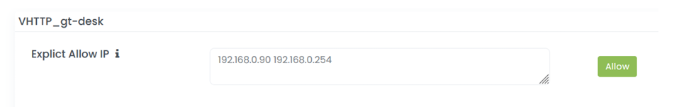 Explicit Allow