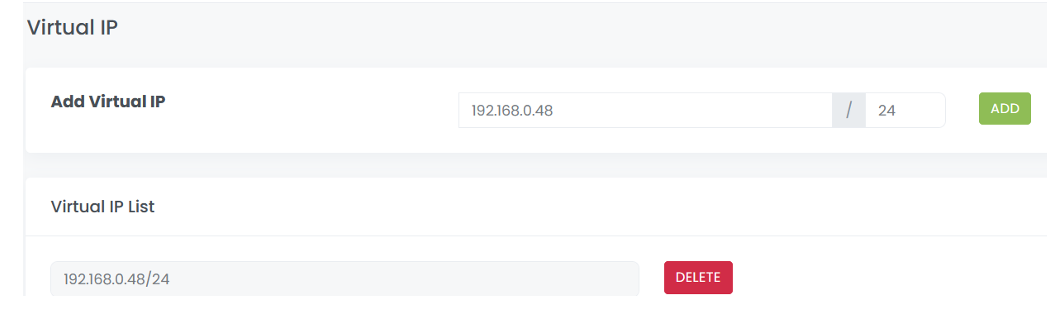 Add Virtual IP
